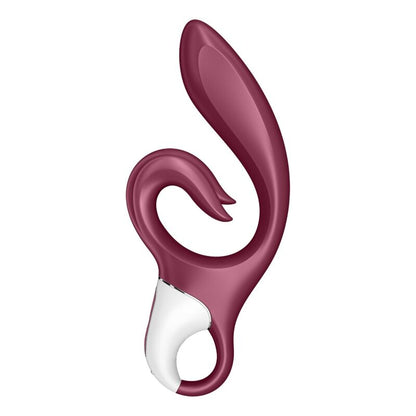 Vibrador Coelho Satisfyer Love Me Azul com design ergonómico para dupla estimulação do ponto G e clítoris.