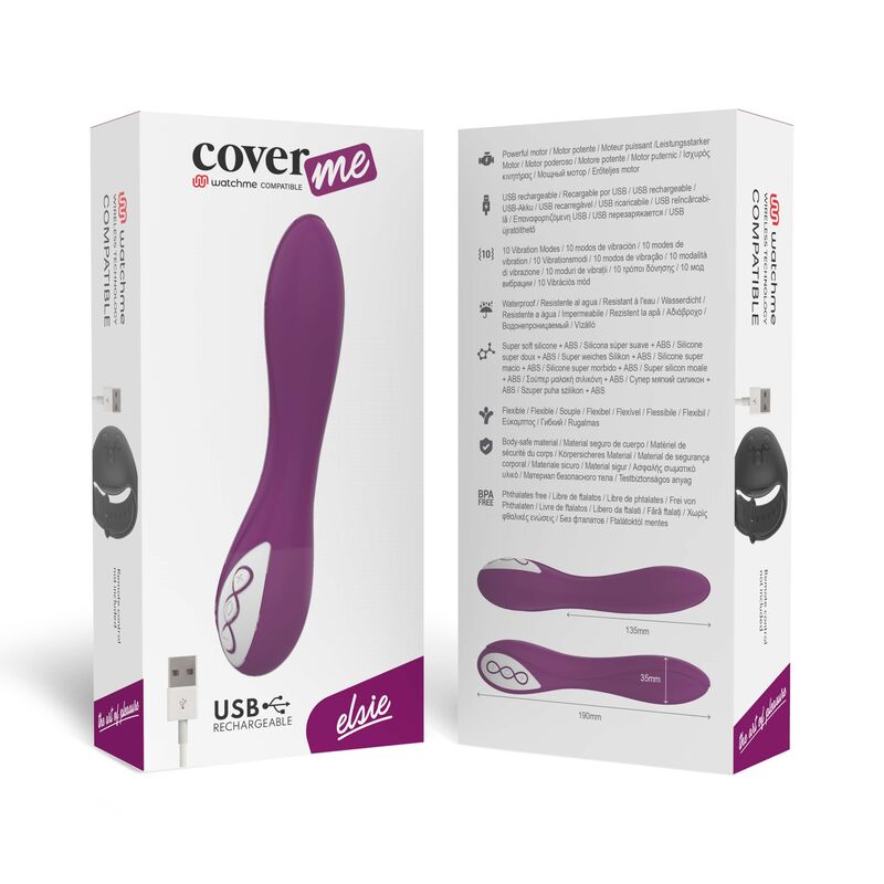 Vibrador Elsie Ergonómico con Control Inalámbrico y 10 Modos