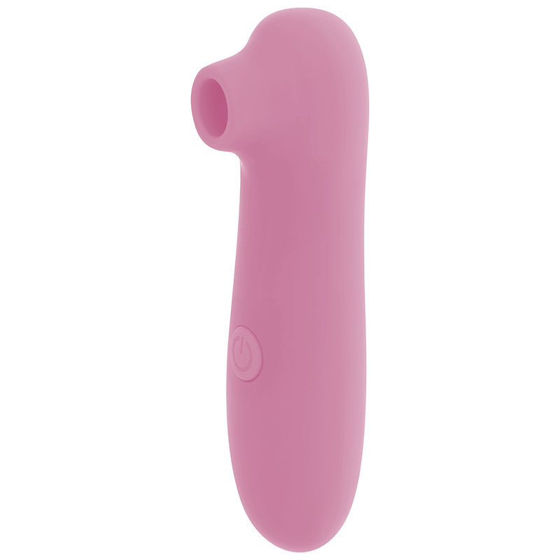 OHMAMA Estimulador de Clítoris Rosa com 10 velocidades, exibindo o design compacto e a textura para estimulação clitoriana.