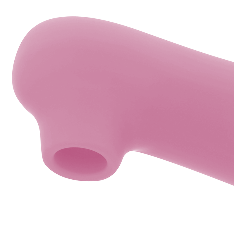 OHMAMA Estimulador de Clítoris Rosa com 10 velocidades, exibindo o design compacto e a textura para estimulação clitoriana.