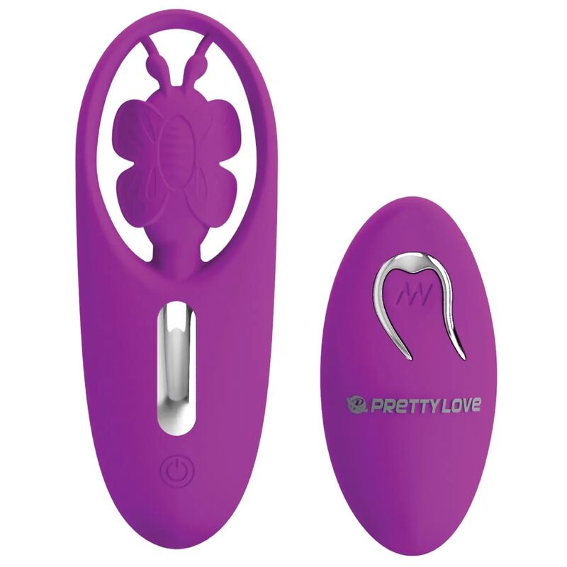 PRETTY LOVE Estimulador Borboleta Dancing com Controlo Remoto Lilac em silicone suave.