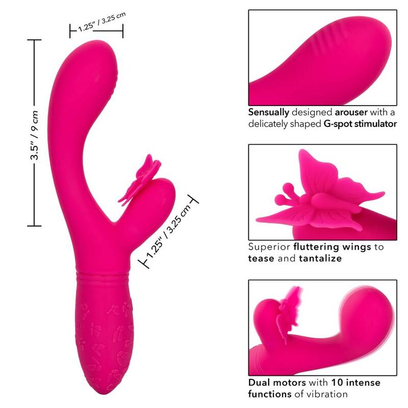 Vibrador Mariposa Flutter Kiss Rosa con Doble Estimulación