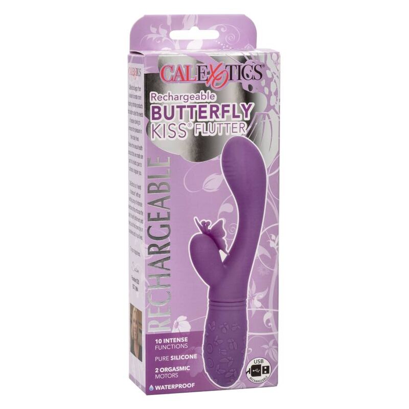 Vibrador Mariposa Beso Violeta Recargable con 10 Funciones