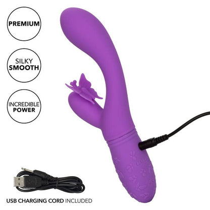 Vibrador Mariposa Beso Violeta Recargable con 10 Funciones