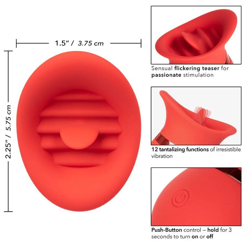 Vibrador Mini con Punta de Lengua 'Besos Franceses'