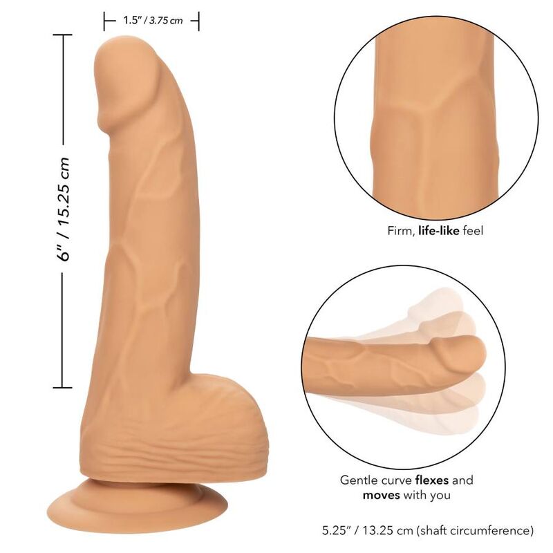 Dildo de Silicona Realista con Ventosa - 15 cm