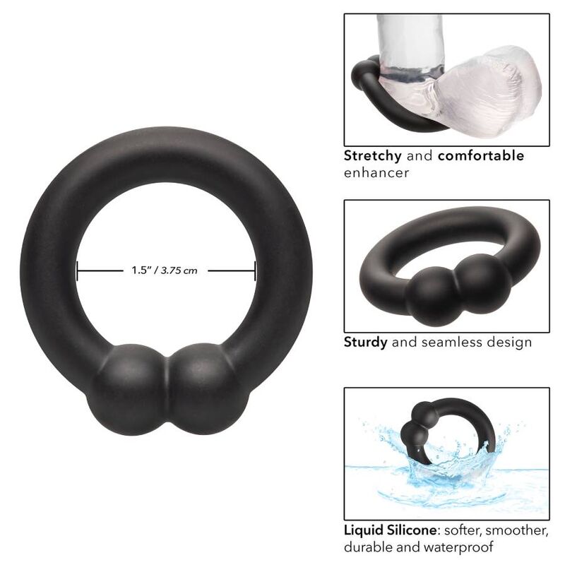 Anillo Peneano Intensificador de Músculo Alfa Negro