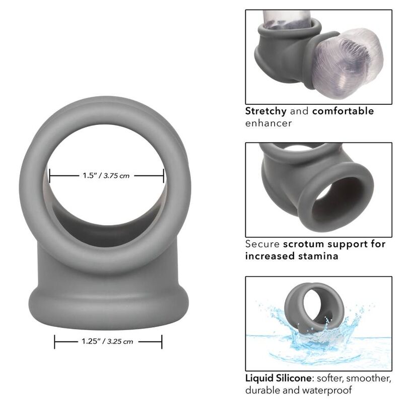 Anillo Peneano Alpha de Silicona Líquida Gris