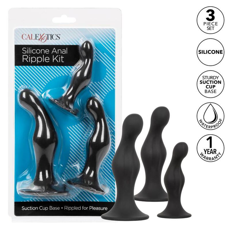 Kit de Entrenamiento Anal de Silicona Ondulada