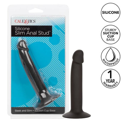 Plug Anal Delgado de Silicona con Ventosa