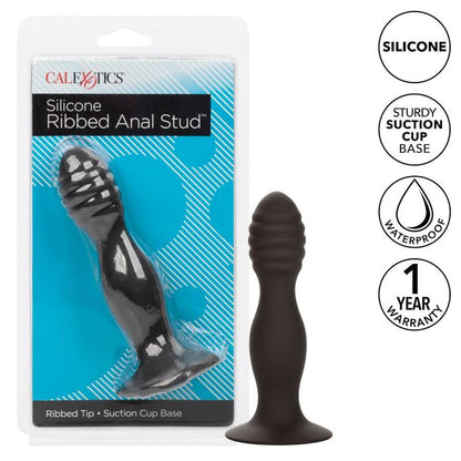 Plug Anal con Estrías y Ventosa