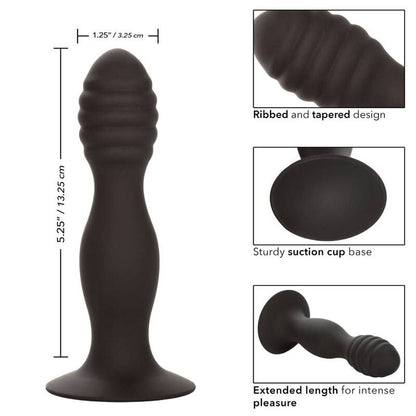 Plug Anal con Estrías y Ventosa