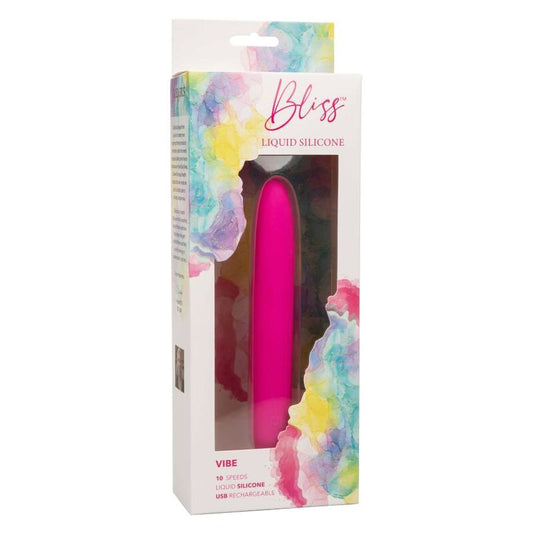 Vibrador de Silicona Bliss Vibe Rosa con 10 Velocidades