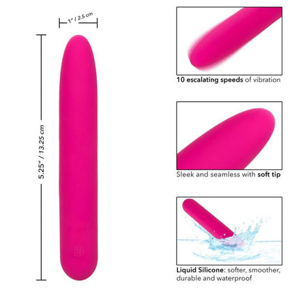 Vibrador de Silicona Bliss Vibe Rosa con 10 Velocidades