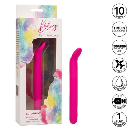 Vibrador Clitoriano Bliss de Silicona Líquida Rosa