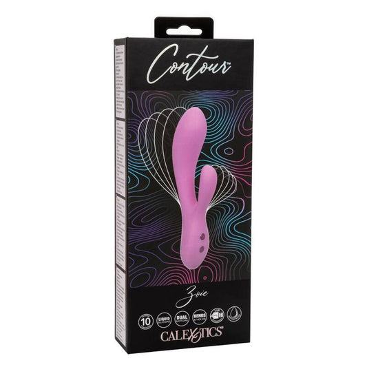Vibrador Doble Contorno G Flexible Zoie Rosa