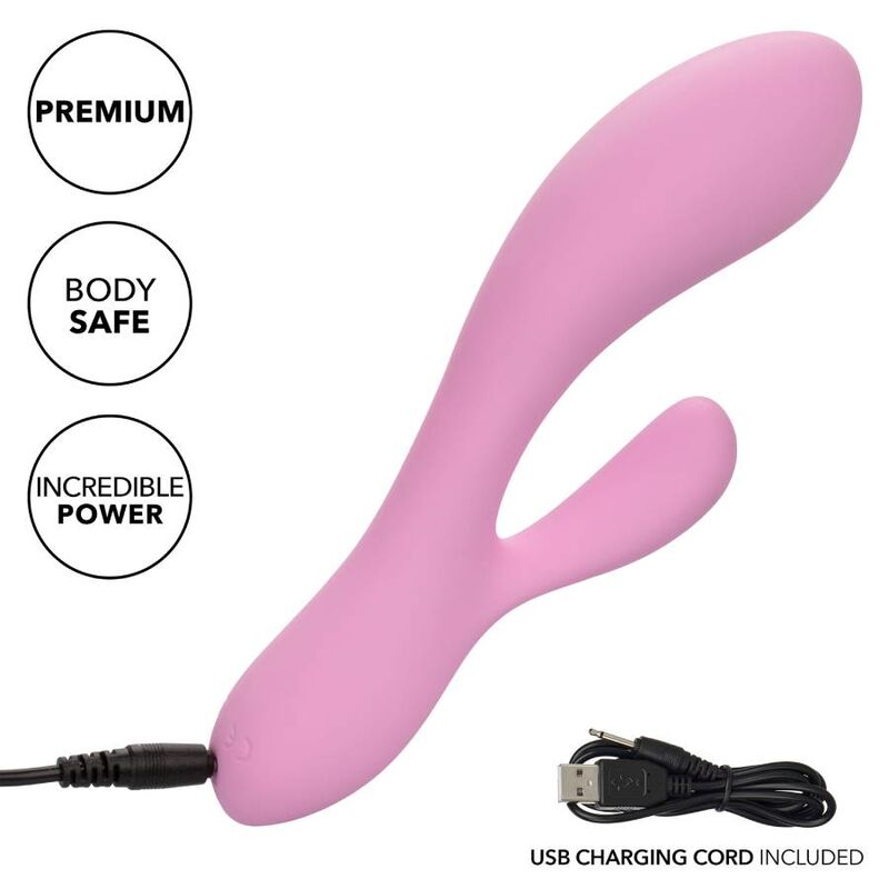 Vibrador Doble Contorno G Flexible Zoie Rosa