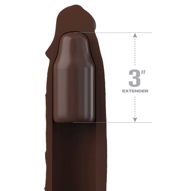FANTASY X-TENSIONS - EXTENSIÓN PIPEDREAMS CON MANGO 17,78 CM MARRÓN