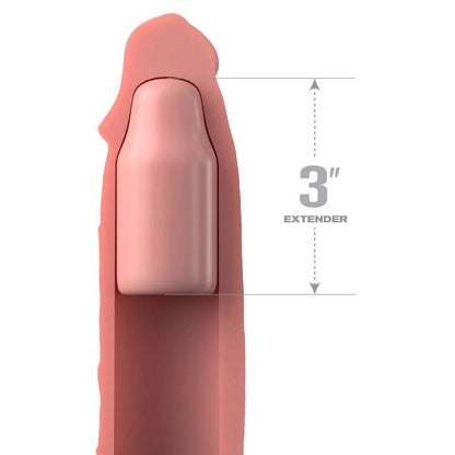 FANTASY X- TENSIONS - PIPEDREAMS FUNDA 22,86 CM + PIEL DE PLUG DE 7,62 CM
