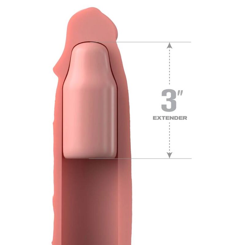 FANTASY X- TENSIONS - PIPEDREAMS FUNDA 22,86 CM + PIEL DE PLUG DE 7,62 CM