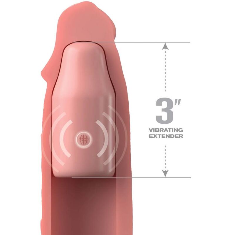 FANTASY X- TENSIONS - FUNDA PIPEDREAMS 22,86 CM + PIEL REMOTA CON ENCHUFE DE 7,62 CM