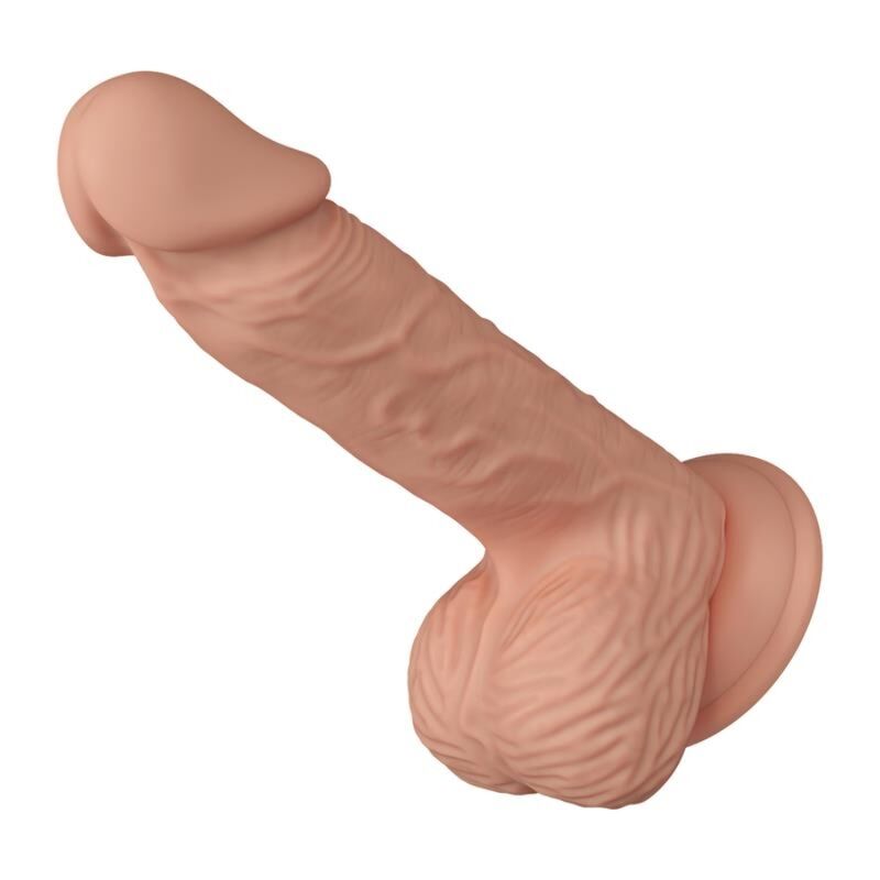BAILE Dildo Realista Catoblepas Flexível 20.6cm, cor natural, com ventosa para fixação