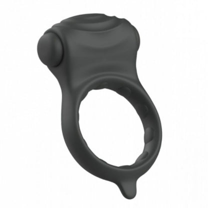 Anel peniano B SWISH Bcharmed Basic Wave vibratório preto em silicone seguro para o corpo.