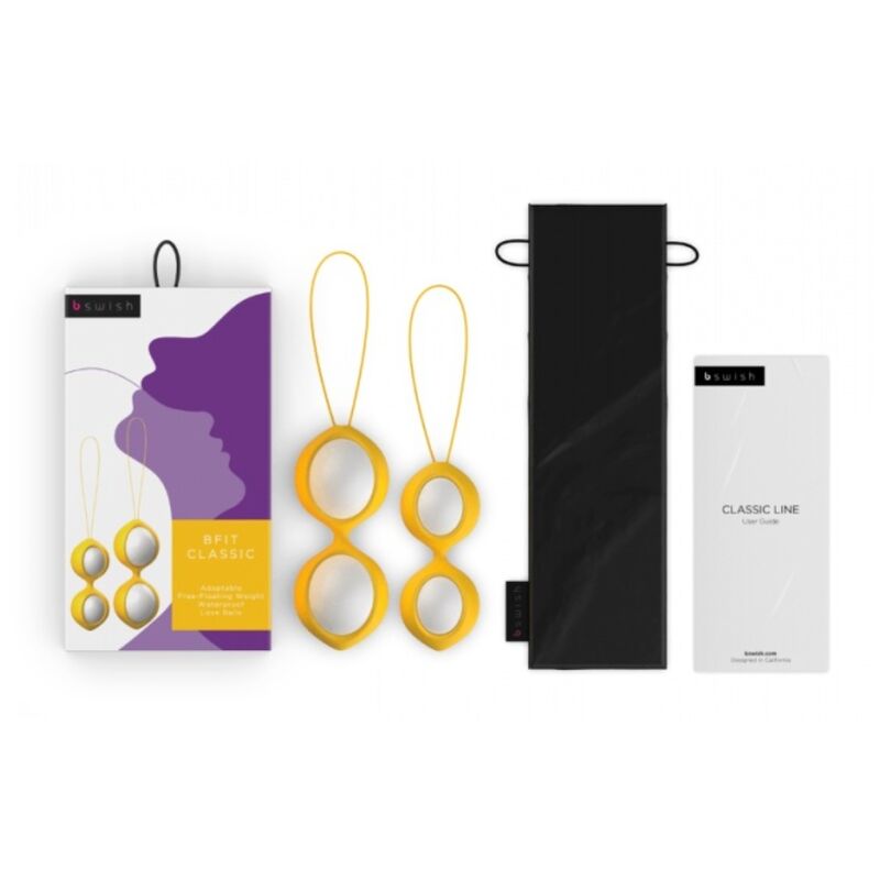 Detalhe das Bolas Vaginais B SWISH Bfit Classic com Pesos Intercambiáveis, mostrando o design e materiais.