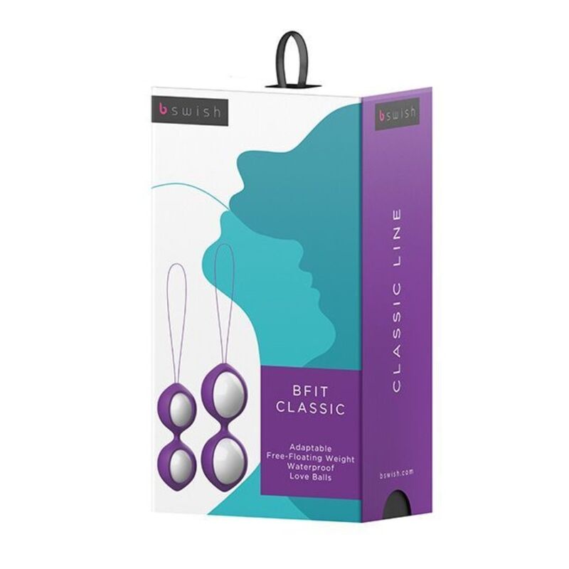Bolas Vaginais B SWISH Bfit Classic violeta para treino de assoalho pélvico