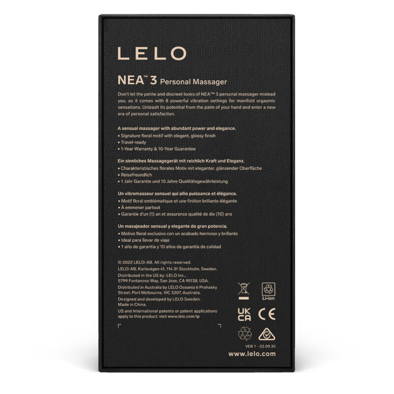 NEA 3 Masajeador Personal Compacto 10 Modos de Vibración