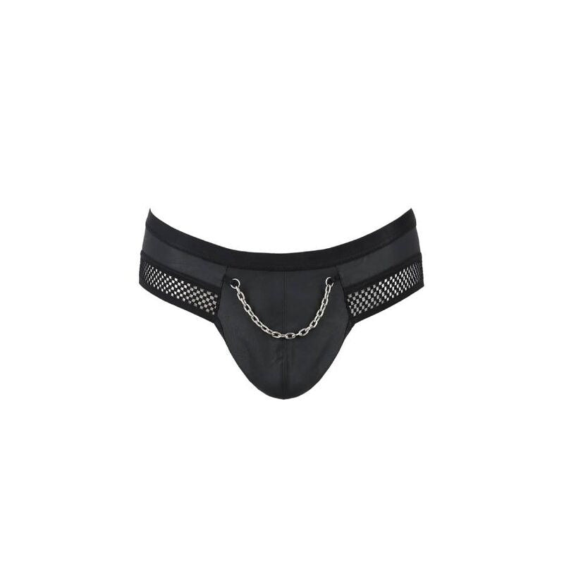 PASIÓN - 030 SLIP ABIERTO TOM NEGRO L/XL