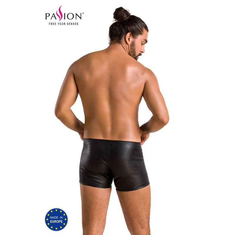 PASIÓN - 049 PANTALONES CORTOS NEGRO MATE L/XL