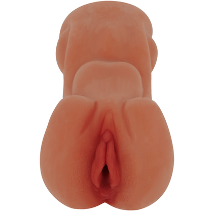 Jamyjob Signature Masturbador Vagina Brandy, mostrando a textura e o design realista para prazer masculino