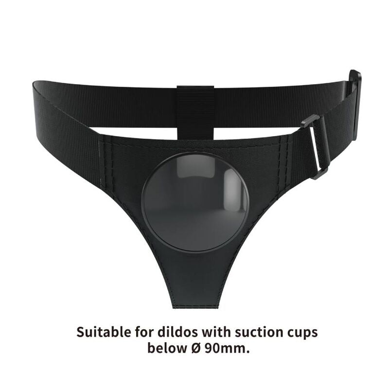 Arnês Universal PRETTY LOVE Preto para uso com dildos e vibradores.