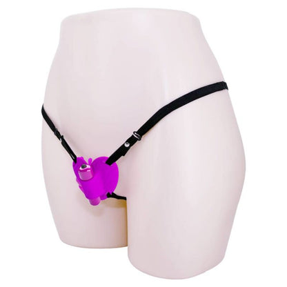 Vibrador estimulador clitoriano Pretty Love Heartbeat roxo com 10 modos de vibração.