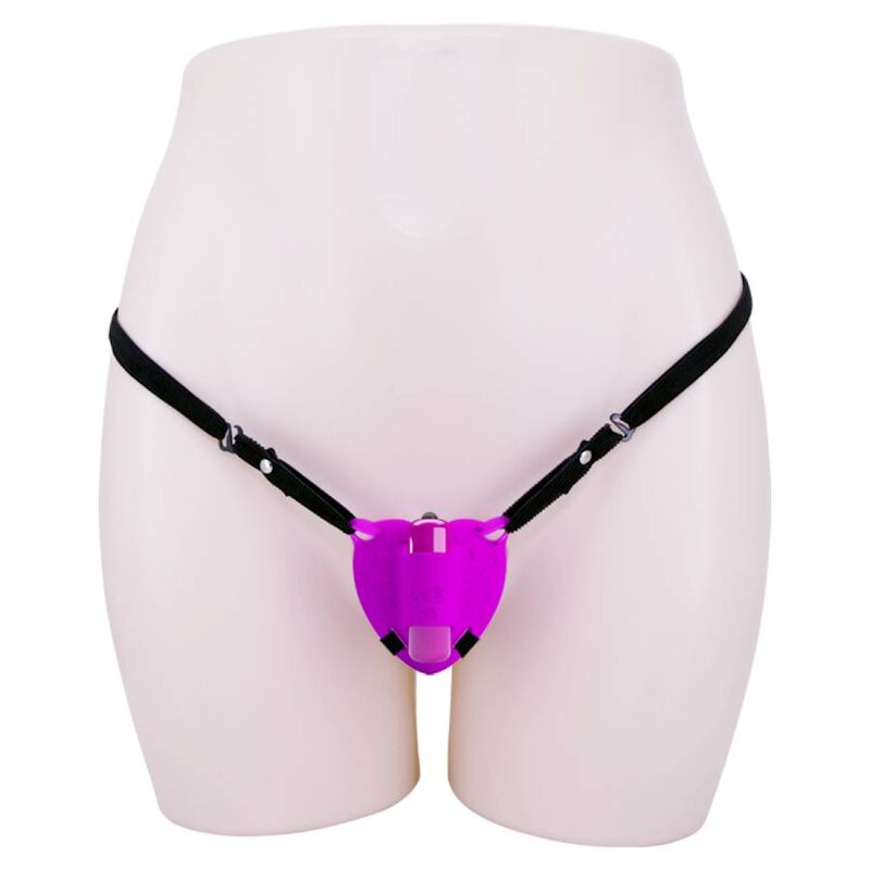 Vibrador estimulador clitoriano Pretty Love Heartbeat roxo com 10 modos de vibração.