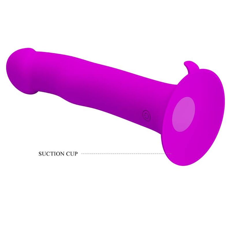 PRETTY LOVE Vibrador Estimulador G-Spot Murray Roxo com 12 funções e base de ventosa