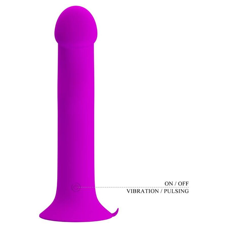 PRETTY LOVE Vibrador Estimulador G-Spot Murray Roxo com 12 funções e base de ventosa