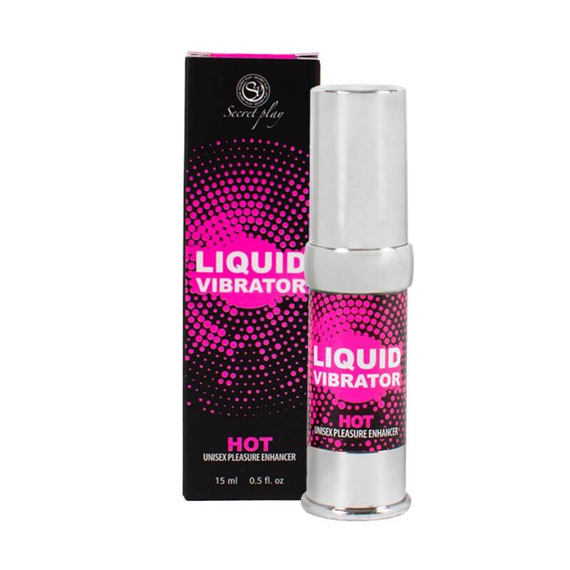SECRETPLAY Vibrador Líquido Forte Estimulador 15 ML com efeito vibratório e aquecimento, embalagem airless.