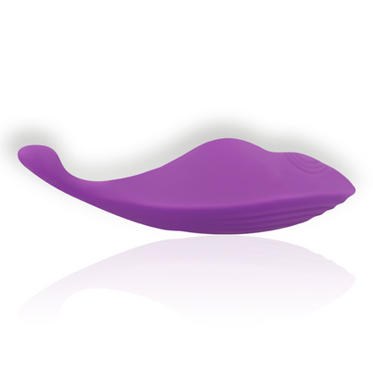 Calcinha Vibratória Mindy Intense Roxa com Controle Remoto para prazer discreto.