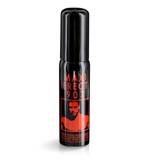 Frasco de RUF MAXI ERECT907 Spray de Ereção 25ML, para performance masculina.