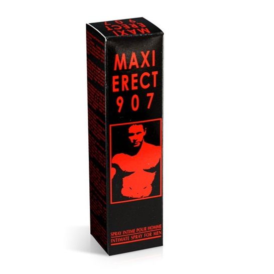 Frasco de RUF MAXI ERECT907 Spray de Ereção 25ML, para performance masculina.
