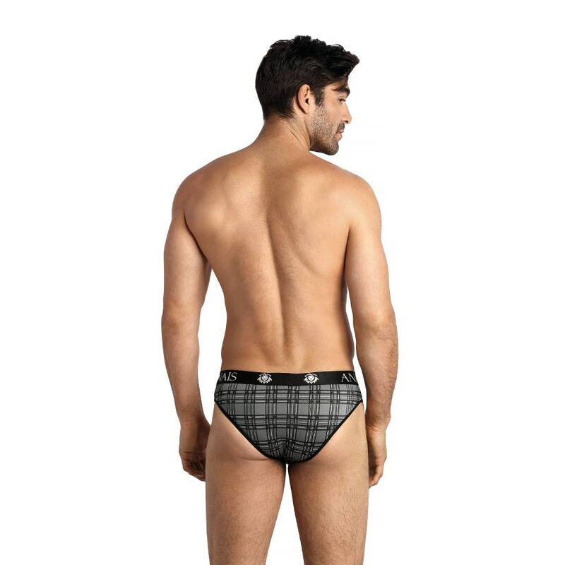 Slip masculino Anais Men Balance L em microfibra com estampa xadrez