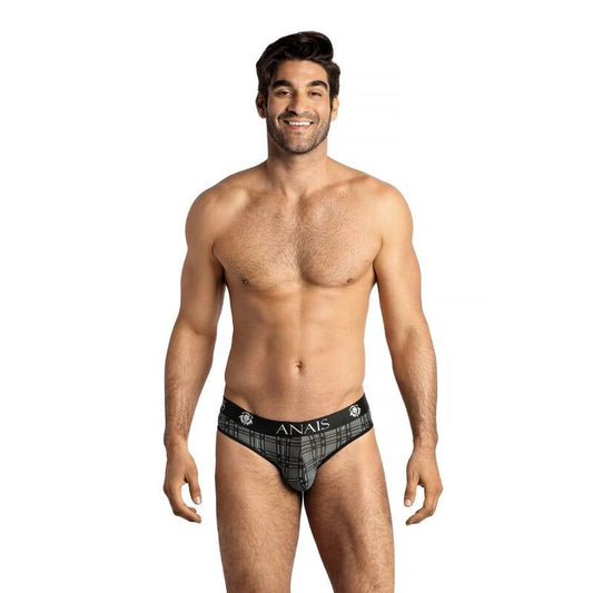 Slip masculino Anais Men Balance L em microfibra com estampa xadrez
