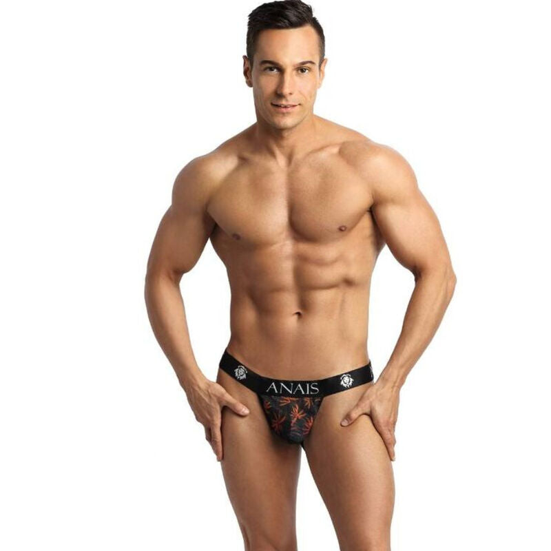 Jockstrap masculino ANAIS MEN Chill em tule estampado colorido.