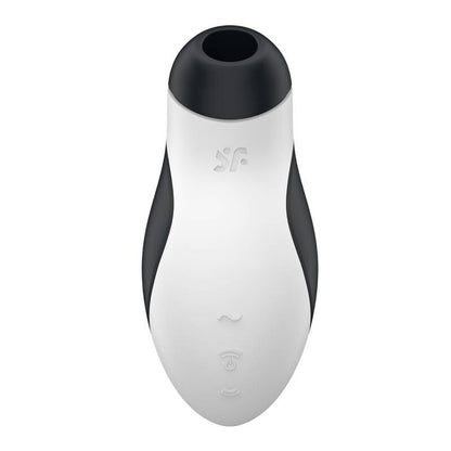 Satisfyer Orca - Estimulador Clitoriano com Pulso de Ar e Vibração em silicone preto e branco.