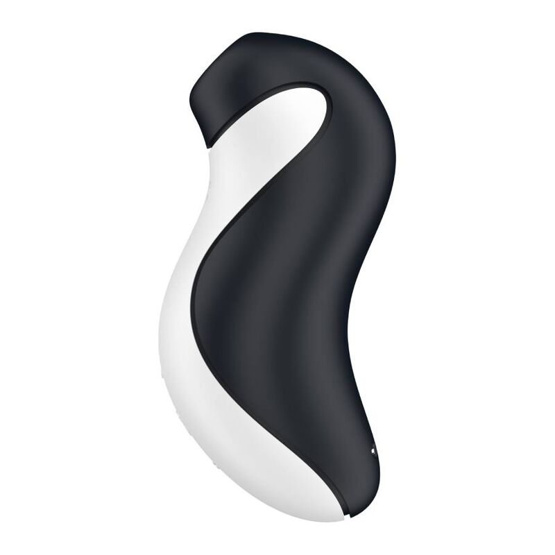 Satisfyer Orca - Estimulador Clitoriano com Pulso de Ar e Vibração em silicone preto e branco.