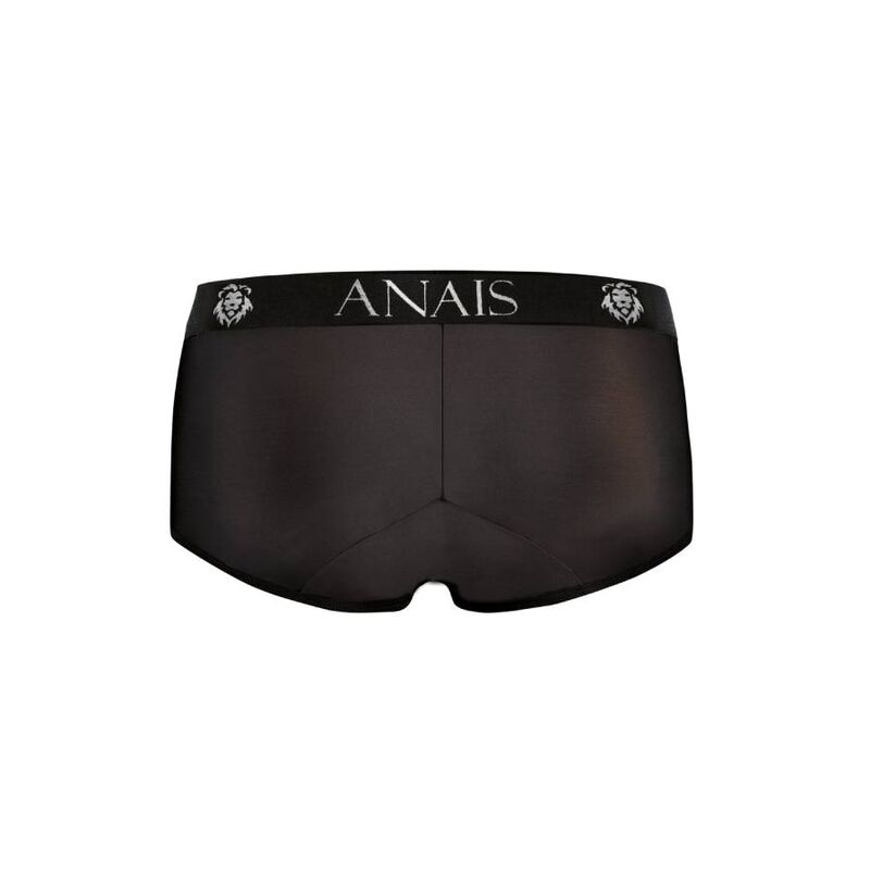 Detalhe da cueca Anais Men Sporty Petrol Preta em microfibra macia, destacando o corte esportivo e o tecido confortável.