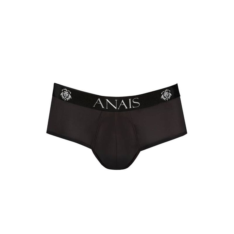 ANAIS Jock Bikini Masculino com Nádegas Abertas Microfibra Preta, detalhe do tecido e corte.