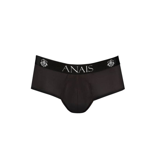 ANAIS Jock Bikini Masculino com Nádegas Abertas Microfibra Preta, detalhe do tecido e corte.